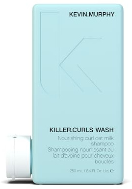 Kevin.Murphy Killer.Curls Wash Lockenshampoo, 250ml | Hafermilch-Shampoo für Lockiges & Dauerwellen-Haar, Reinigt Sanft & Verfeinert Textur, Vegan & Farbsicher