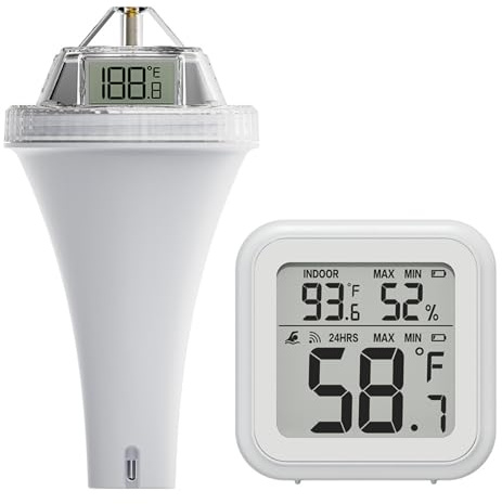 Dioche Mini Smart Home Hub WiFi pour Thermomètre Intelligent – ​​Télécommande Transparente avec Application HOMGAR – Configuration Conviviale – Compatible WiFi 2,4 GHz (Thermomètre de piscine et
