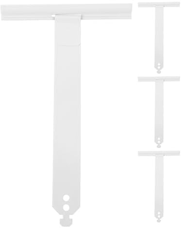 NAMOARLY Roller Shutter Spring Repair Parts 4pcs White Hanging T-Shape Clips for Window Shutter Suspension Replacement and Roller Garage Door Maintenance