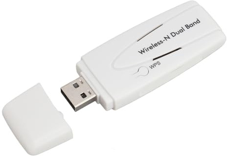 Fabater Wireless N Adaptor, 2.4G 5.8G 300Mbps Dual Band USB Wi Fi Adapter, for Ralink RT3572 Chipset for for 2019, Supports TV for WIS12ABGNX WIS09ABGN Series