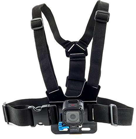 DigiCharge Halterung Brusthalterung Chest Mount Chesty Kompatibel mit Action Kameras GoPro Hero13 Hero12 Hero11 / DJI Osmo Action 5 4 / Insta360 One Max Hero 12 11 10 9 Akaso Verstellbarer Brustgurt