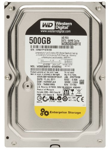 Western Digital WD Black 500 GB, 7200 U/min, SATA II 64 MB, WD5003ABYX (SATA II 64 MB)