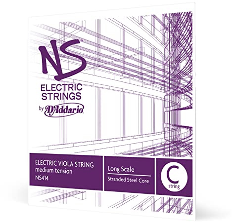 D'Addario NS414 Elektrik-Viola Einzelsaite 'C' mehrfach verdrillter Stahlkern Medium