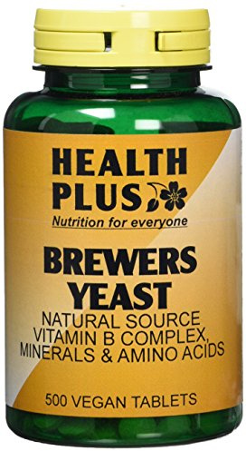 Health Plus Brewers Yeast 300mg Vitamin B Supplement - 2 X Packs Of 500 Tablets, total 1000 Tablets (Pack of 2)