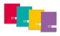 Produit Neutre 203019 Lot de 10 Cahiers piqûres Seyès grands carreaux A4+ 96 pages 24 x 32 cm 70 g Couleurs Assorties
