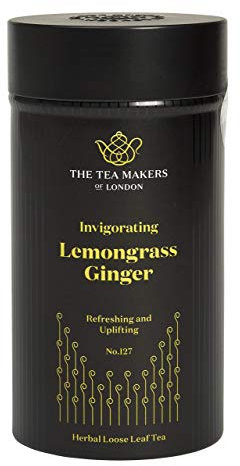The Tea Makers of London Invigorating Lemongrass and Ginger Loose Leaf Tea 100g Caddy