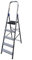 Arcama DN05 Escalera domestica, Gris Plata, 5 peldaños