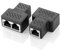 RJ45 Splitter Connectors Adapter 1 to 2 Ethernet Coupler Double Socket HUB Interface Contact Modular Plug Connect Network LAN Internet Cat5 Cat5e Cat6 Cat7 Cables 2 Pack