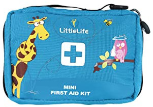 LittleLife Mini Botiquín de Primeros Auxilios con Contenido Certificado CE, Adecuado para el Hogar y las Vacaciones Familiares para Tratar Lesiones Comunes