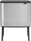 Brabantia Bo Touch Bin Cubo de Basura, Anti-huellas, 3 x 11 L, Acero Inoxidable, Acero mate, 54x31.5x68 cm