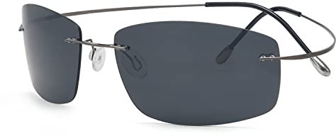 Eyekepper Randlose Titanrahmen Polarisierte Sonnenbrille für Herren