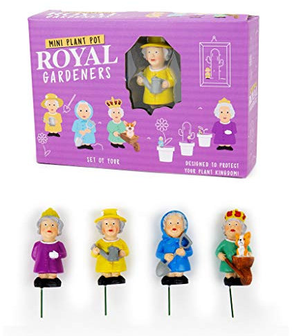 Unbekannt Gift Republic GR452133 Royal Pflanztopf-Marker, 4 Stück, Mehrfarbig, 5 cm