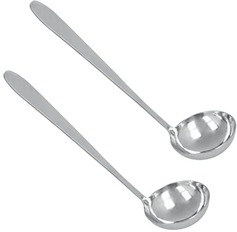 various 2 Cazos de Servir Acero INOX y acabado brillante. Aptos para lavavajillas,Colección Minimal 28,6 x 8,9 cm (Cazo de Servir)…