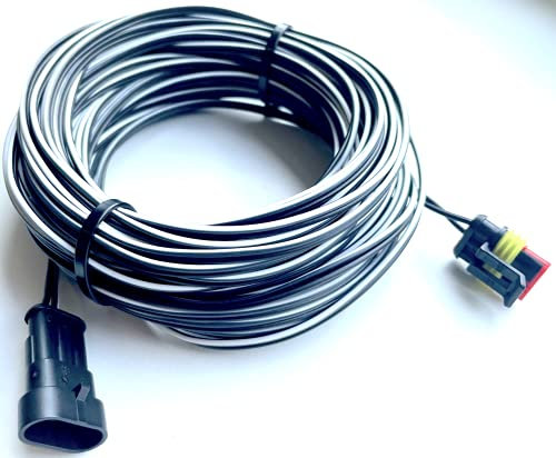 Timbera Niederspannungskabel für McCulloch ROB S400, S500, S600 & ROB R600, R800, R1000 – Mähroboter – Verbindungskabel für Transformator Netzteil und Ladestation – (20 Meter)