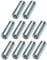 AERZETIX - C49629 - Lot de 10 écrous manchons de jonction M6x30x10mm filetés - manchon de raccordement rond cylindrique prolongateur - en acier zingué
