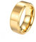 HIJONES Herren Damen Edelstahl Gold Gebürsteter Ring 8mm Breit Klassisch Schlicht Schlicht Ehering Matt Finish Größe 60