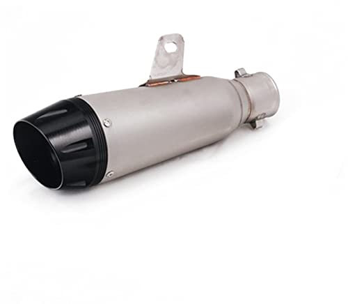 SS-QPD Silencieux Moto Silencieux d'échappement de Moto pour HON&DA CBF 1000F XR 250 CBR 250R pour Yama&ha W800 - Longueur du Tuyau d'échappement 51mm Pot d échappement Moto (Color : A)