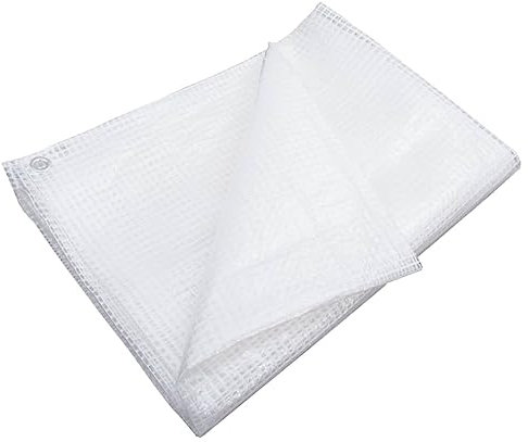 vidaXL Bâche de Gaze Bâche de Protection Couverture de Meubles de Jardin Housse de Rechange Tapis de Sol de Camping Jardin 140 g/m² 8x12 m Blanc