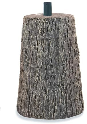BOP Albero di Natale artificiale Base Tronco Nature effetto Legno Real Touch - Base Rialzata, Ceppo fino a 270 cm - Supporto Decorativo, Vaso Design ultra Realistico, 45 cm