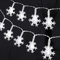 AUAUY Luci Stringa Fiocco Di Neve, 6M 40 LED Catena Luminosa a Batteria Luci Stringa Natalizie Decorazione, per Natale Matrimonio Compleanno Festa Fecorazione Interna ed Esterna (Bianco Freddo)