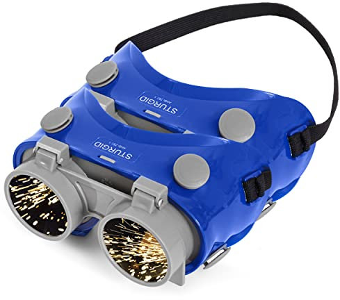 STURGID 86039 Schweißschutzbrille für Schweißen und Brenner-Sicherheit, aufklappbarer Stil, Sauerstoff-Acetylen-Brille, Farbton 5 (2)