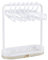SUPERFINDINGS 1 Set Doll Garment Rack with 10pcs Clothes Hanger Mini Doll Clothes Display Stand Furniture Accessories for Dollhouse Supplies