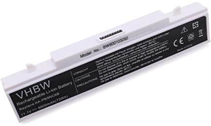 vhbw Akku kompatibel mit Samsung R590, R620, R710, R719, R720, R730, R780, RC408, RC410, RC420 Notebook (6600 mAh, 11,1 V, Li-Ion)