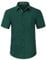 Enlision Mens Short Sleeve Green Formal Shirt Regular Fit Dress Shirt Button Down Business Casual Shirts L