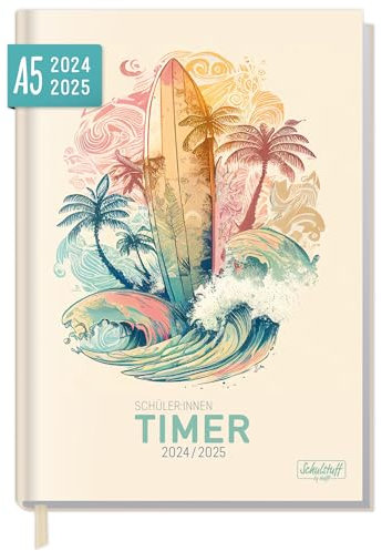 Schulstuff Schüler-Timer 2024/2025 A5 Chill mal Schülerkalender, Schüler-Tagebuch, Schülerplaner, Hausaufgabenheft - Organisiert durchs neue Schuljahr - nachhaltig & klimafreundlich