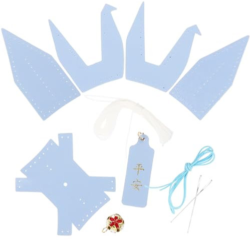 KICHOUSE Origami Aus Leder Diy-anhänger-kit Für Kraniche Bastelset Für Lederkraniche Materialien Für Lederhandwerk Anhänger Für Auto-innenausstattung