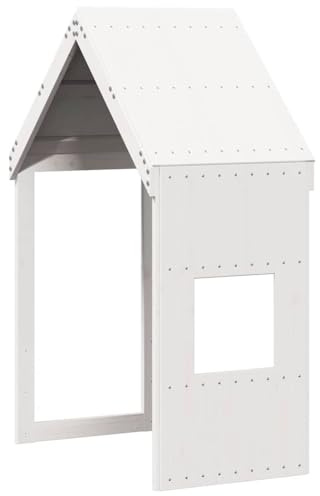 vidaXL Dach für Kinderbett Weiß 55x99x139,5 cm Massivholz Kiefer