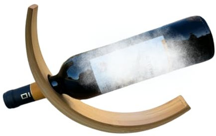 Hillseye Bambus Weinflaschenhalter | Nature Decoration Flaschenhalter | Modernes Weinregal | Weinständer | Flaschenständer | Tischdeko Weinhalter