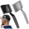 ZKGYUSPeigne de coupe de cheveux,Peigne coiffeur,Peigne coiffeur avec un design dégradé,Peigne positionnement incurvé professionnel,Outil de coiffure pour hommes, Accessoires coiffeur pour salon