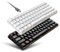 Teclado mecánico RGB de 61 Teclas, 2,4 G, Inalámbrico, Bluetooth, con Cable, Eje Verde (Blanco)
