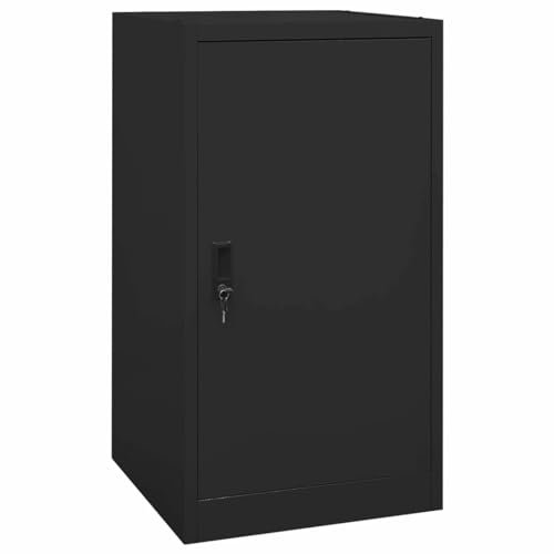 Xichuzi Sattelschrank, Werkstatteinrichtung, Metallschrank, Stahlschrank, Werkzeug Schrank, Aktenschrank, Werkzeugschränke, Büroschrank, Schwarz 53x53x105 cm Stahl