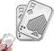 EOYVAIL Jouets anti-stress,Cartes à pousser en métal Jouet portable anti-stress (1 pièce)