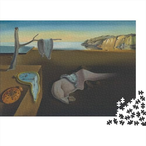 Salvador Dali Puzzle Impossible 1000 Pièces, Puzzles Museums Adolescents Adulte, Casse-tête Tableaux célèbres du Monde, Puzzle en Bois Peinture Jouet Kit Cadeau De Vacances