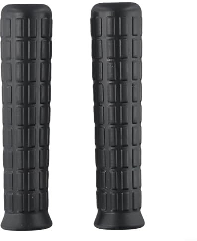 ZWEquipint Gummigriffe für Schubkarren, 2 Stück, schwarz, Ersatz-Rundrohre, rutschfester Griff, 30 mm Innendurchmesser, für Gartenschubkarren (114 x 20 mm)