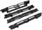 Easy Link 4X Dachträger Blende Abdeckung Vorne Hinten Links Rechts Schwarz Kompatibel mit Opel Astra H 2004-2010 Zafira B 2005-2014 5187915 13125723 ‎5187914