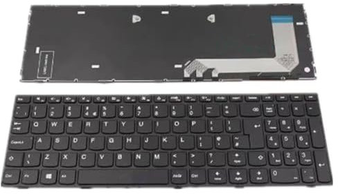 fqparts Teclado portátil para For Lenovo For IDEAPAD 110-15ACL 110-15AST 110-15IBD 110-15IBR 110-TOUCH-15ACL 110-15ISK 110-15IKB Negro UK Edition