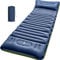 Myxslop Isomatte Camping Selbstaufblasend, 12CM Verdicktes Aufblasbare Matratze Kleines Packmaß mit Fußpresspumpe Kissen,Ultraleicht Wasserdicht Luftmatratze Camping Outdoor für Wandern, Reise, Strand