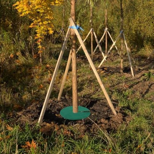 20 Stück Baum-Mulchmatten Vliesstofflösung zur Förderung des Wachstums und Unterdrückung von Gras in Ihrem Garten (15 cm)