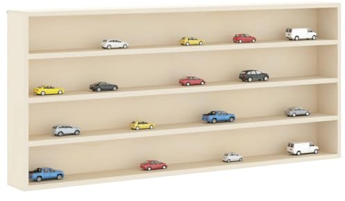 vidaXL Wall Display Case Beige 80 x 8.5 x 36 cm Engineered Wood, Living Room Organizer, Modern Shelving Unit, Ample Storage Solution, Sleek Display Shelves, Contemporary Wooden Case