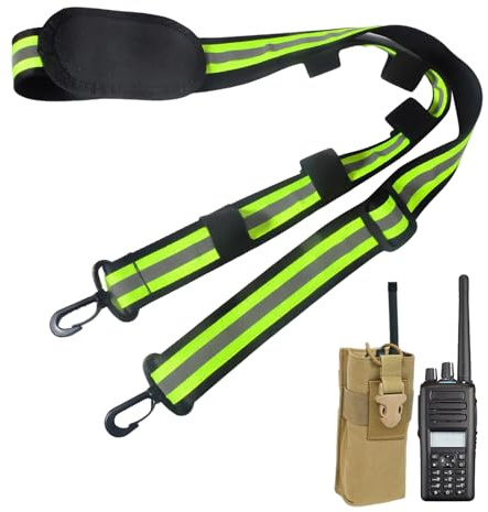 Radio Strap Firefighter | Reflective Adjustable Walkie Talkie Lanyard,Sports Accessories for Speaker Firefighter Communications Fighting Flashlight Vest Teacher Bag Phone Belt