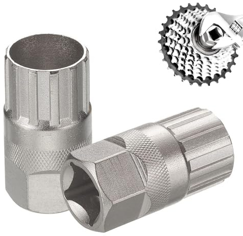 Artomnivera Bicycle Freewheel Remover Tool, For Shimano Cassette Removal Tool, Silver Freewheel Remover Tool for Shimano, Sunrace, Sram & DNP