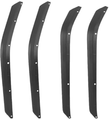 Paraspruzzi Per Jeep Per Wrangler Per JK JKU 2007-2017 Ruota Anteriore Posteriore Sopracciglio Parafango Fodere Estensione 4 Pezzi Auto Parafanghi