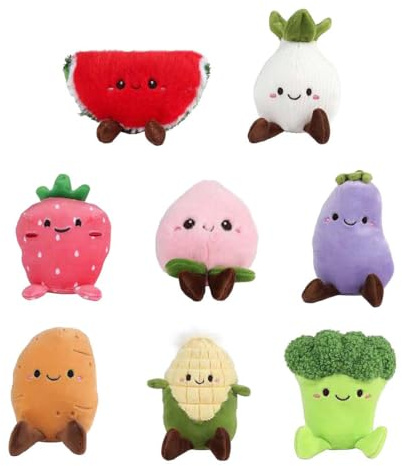 Van Manen Plüsch Gemüse und Obst Kuscheltier Spielzeug 12-14cm Überraschung