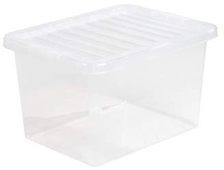 Value 10840 - 24l Box and Lid Clear 43x33x25cm