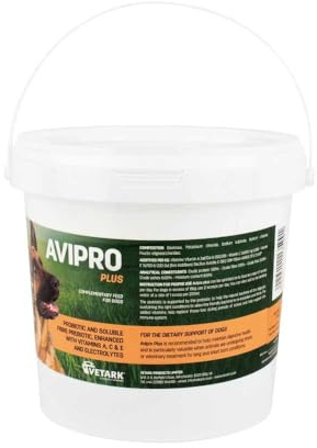 Vetark Avipro Plus | Prebiotic and Probiotic Supplement For Dogs | Supports Digestive Health and Stress | Easy to administer | 300g