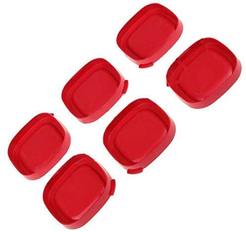 6 couvercles de pots à yaourt carrés pour yaourtière seb - 7cm intérieur, 7,5cm extérieur dessus